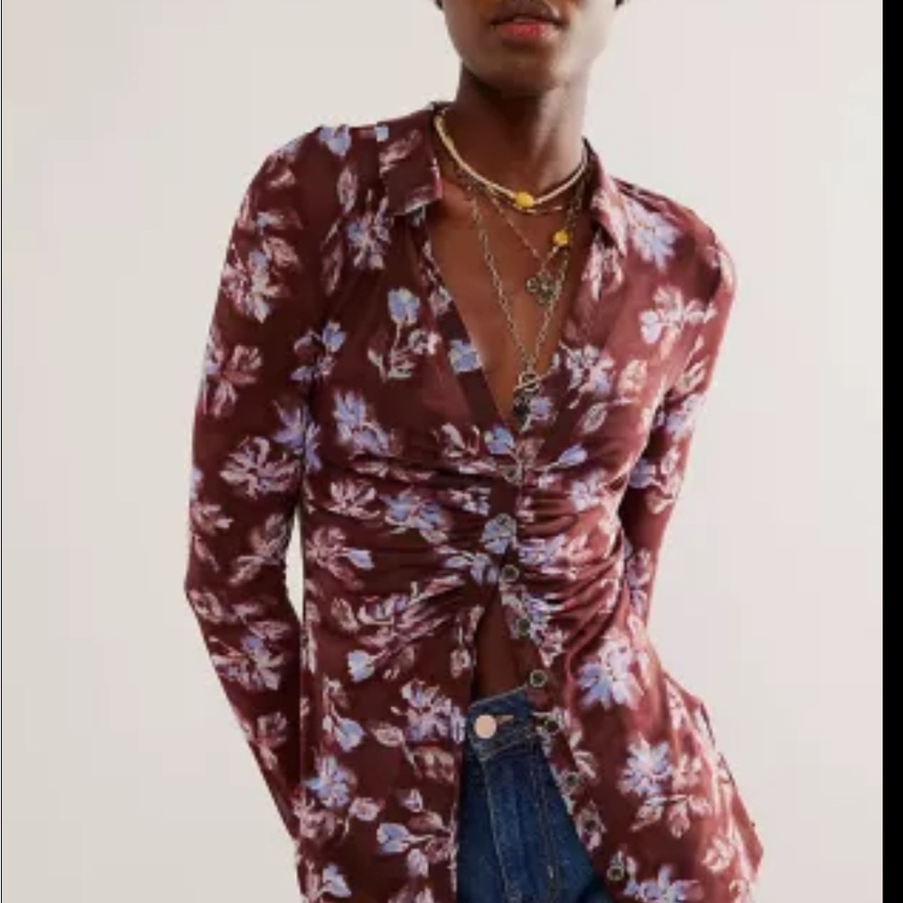 Like new Free People Lucky Shirtee Size Large